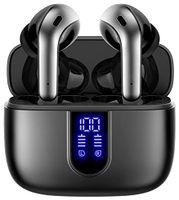TAGRY Bluetooth Headphones True Wireless Earbuds 60H Playback LED Power Display Earphones with Wireless Charging Case IPX5 Waterproof in-Ear Earbuds with Mic for TV Smart Phone Computer Laptop Sports