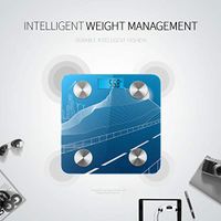 Bluetooth Smart Weigh Scale Cartoon Green Valley Mountain Road Sun Scales Digital Weight Body Fat Composition Monitor Analyzer with Smartphone App for Body Management-396 Lbs