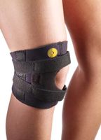 Corflex Knee-O-Trakker Hinged Patellar Tendonitis Brace-XS-Latex-Free Neoprene - Black