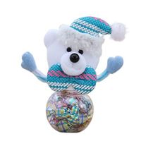 Ruipunuosi Christmas Small Candy Cookie and Gift Container Bottle Cute Elk/Snowman/Santa Jar Not Include Candy Christmas Decoration Jar