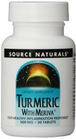 Source Naturals Turmeric with Meriva 500mg for Healthy Inflammatory Response - 30 Tablets