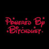 CCI Powered by Bitchdust Decal Vinyl Sticker|Cars Trucks Vans Walls Laptop| RED |7.5 x 3.2 in|CCI1220