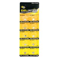 10pk Exell EB-SR521 Silver Oxide 1.5V Watch Battery for SR521SW 379
