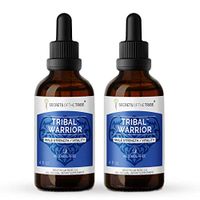 Tribal Warrior Alcohol-Free, Glycerite Pine Pollen, Maca, Korean Red Ginseng,Barrenwort,Ashwagandha,Hawthorn,Saw Palmetto,Linden,Cordyceps. Herbal Tincture Male Strength/Vitality 2x4 OZ