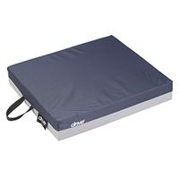 Drive Medical Gel"e" Skin Protection Wheelchair Seat Cushion, 18 x 18 x 3", Blue