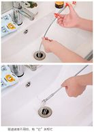 Pipe Dredge Tool Kitchen Sink Cleaning Hook Spring Pipe Bathroom Sewer Dredging Device
