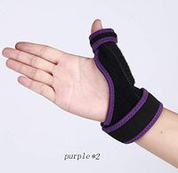 Thumb Wrist Support, Breathable Soft Thumb Stabilizer, Thumb Splint and Internal Plastic Plate Support Sports Basketball Adult Sports Finger Protection Wrist Men and Women,Purple,2Yardsperyard