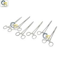 G.S 6 PCS Stainless Steel Mayo HEGAR Needle Holder with GROOVED Jaws 7" Veterinary Dental Instruments Best Quality