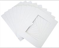 Golden State Art, Pack of 25 11x14 WHITE Picture Mats Mattes with White Core Bevel Cut for 8x10 Photo + Backing + Bags
