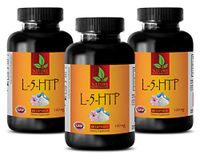 Mood Enhancer Supplements for Women - L-5-HTP - griffonia simplicifolia - 3 Bottles (180 Capsules)