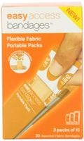 Easy Care Easy Access Bandage Fabric Assorted, Large, Medium and Junior, 30 Count