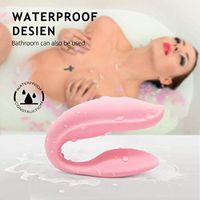 Wearable Female Six Toys U Shape Couples Love Stimulation Strong Vibrating Toy with 10 Vibration Modes USB Waterproof Wand for Women for Sore Back Foot Neck Leg Waterproof,T-Shirt