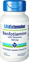 Life Extension - Benfotiamine with Thiamine - 100 Mg - 120 Caps (Pack of 3)