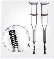 PLLP Medical Rehab Chair, Wheelchair,Drive Medical Underarm Crutch,Comfortable Underarm Pad and Handgrip,Medical Aluminum Crutch Adjustable,Orthopedic Products Accessories Balancing Mobility Aid
