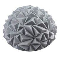 MODAO Anti-Slip Spiky Point Massage Half Ball Roller PVC Foot Trigger Point Stress Relief Yoga Massager Stress Relief Palm Foot Arm Neck- Exercise Balance Point for Gym Yoga Pilates. (Gray)