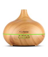 PuraSense Ultrasonic Aromatherapy Essential Oil Diffuser, 550ml Cool Mist Humidifier with Color LED Lights Changing and Waterless Auto Shut-off for Office Home Bedroom Living Room Study Yoga Spa