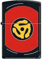 Zippo 218 Vinyl LP Record Black Matte Windproof Lighter