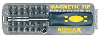 Steelex D2032 Magnetic Tip Screwdriver Bit Set, 30-Piece