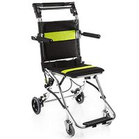 JUFU Portable Wheelchair, Hand-Pushing Wheelchair, Light Folding, Aluminum Frame |