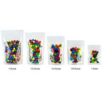 Smell Proof Barrier Bags - Zipper w/Heat Seal - 100 Bags (Clear, 1/2 Ounce)