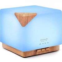 ASAKUKI 700ml Premium, Essential Oil Diffuser, 5 in 1 Ultrasonic Aromatherapy Fragrant Oil Vaporizer Humidifier, Timer and Auto-Off Safety Switch, 7 LED Light Colors