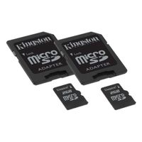 Samsung Galaxy Amp Cell Phone Memory Card 2 x 2GB microSDHC Memory Card with SD Adapter (2 Pack)