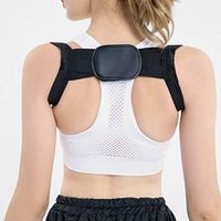UKSAT Dual-Traction Lumbar Support Belt,Back Correction Belt Posture Corrector Invisible Thin Spine Adjustable for Men and Women