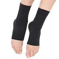 SPOTBRACE Medical Compression Breathable Ankle Brace, Elastic Thin Ankle Support, Pain Relief Ankle Sleeve for Unisex Ankle Swelling, Achilles Tendonitis, Plantar Fasciitis and Sprained - Black,1 Pair