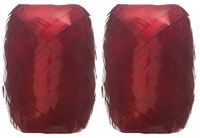 2-Pack - Berwick-Offray - Red Lacquer - Splendorette Crimped Curling Ribbon - BCE12-91 - Bundle of 2 Mini Kegs - Each is 66 ft per Keg.
