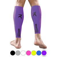 Rymora Calf Compression Sleeves Men Women Shin Splints Running (Pair Purple) (L)