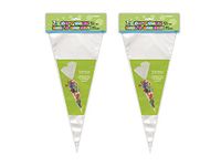 Clear Cone Cellophane Bags, 25ct (2 pack)
