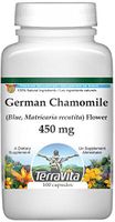 German Chamomile (Blue, Matricaria recutita) Flower - 450 mg (100 Capsules, ZIN: 516213) - 2 Pack
