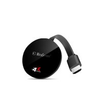 MIraScreen 4K Miracast Dongle for TV Airplay HDMI WiFi Display Dongle Compatible with Mac OS iOS Android and Windows (G7 Plus 2.4G, Power Adapter not Included)