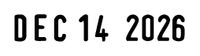 Trodat Printy Economy Date Stamp, Self-Inking, Stamp Impression Size: 3/8 x 1-1/4 Inches, Black (E4820)