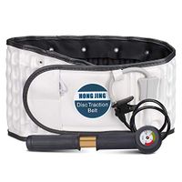 Decompression Back Belt with Pressure Gauge for Lower Back Pain Relief - Inflatable Lumbar Support Traction Device, One Size Fit 29-49 Waist