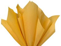 24 Gift Grade Tissue Paper Sheets - 15" x 20" Soft fold Packed Choose Color (Noble Gold)