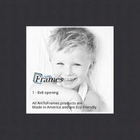 8x8 Smooth Black / Black Custom Mat for Picture Frame with 4x4 opening size (Mat Only, Frame NOT Included)