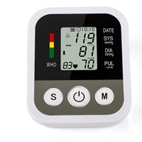 Sphygmomanometer LPY-Upper Arm Blood Pressure Monitor Automatic Pulse Heart Rate Monitors with Digital LCD Display and Wide-Range Cuff for Home Use