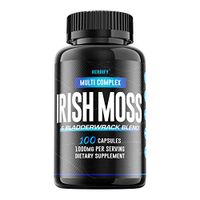 Irish Moss, Sea Moss, Bladderwrack Capsules 1000mg, Double Mix, Restore for Gut Health, Supports Gastrointestinal Health, Digestive System, Immune Function (100ct)