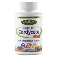 Paradise Herbs Cordyceps CS-4 Vegetarian Capsules, 60 Count