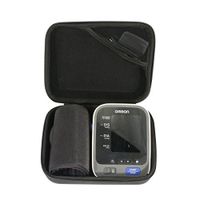 Khanka EVA Hard Case Travel Carrying Bag for Omron 10 Series Wireless Upper Arm Blood Pressure Monitor (BP786 / BP785N / BP791IT) - Black