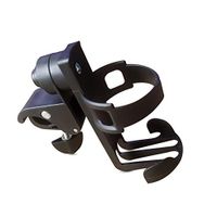 Universal Drinking Cup Holder No Screws Required Adjustable for Any Kind of Strollers Walkers Rollator Cane Crutches Bicycles Wheelchairs Bed Railings Drink Walker Cup Holder Bottle Holder (1)