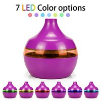 Essential Oil Diffuser with Oils, USB Air Aroma Essential Oil Diffuser LED Ultrasonic Aroma Aromatherapy Humidifie, Essential Oil Blends, Purple