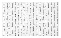 GugeABCmat Kids Floor Mats,Chinese Erhu Mexican Polka Dotted Maracas and Accordions Drums Violin and Horn,Doormat Collection Rectangular 48" W X 36" L,Multicolor