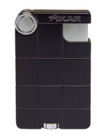 Xikar EX Single Jet Flame Lighter, Windproof, Durable Body, Easy Fuel Adjustment Wheel, Stylish Design, Protective Cap, Black