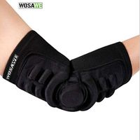 Wecando 1Pair Breathable Elbow Brace Pads Guard Compression Silica Gel Padded Outdoor Sports Arm Support Shooter Sleeve Protector