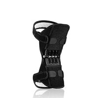 Support Knee Pad Breathable Non-Slip Power Knee Stabilizer Pads Force Stabilizer Powerful Rebound Force Booster,Black,A