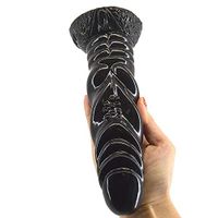 8.07 Inch Safe Real Realistic Small Soft Simulation Strong Suction Toy for Women Men, Black