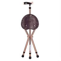 Walking Stick Disabledcrutch Cane Stool Elderly Ultra-Light Thick Anti-Slip Feet Non-Slip Seat Plate Ergonomic Design Portable Everyday Use Aluminum Alloy+Rubber