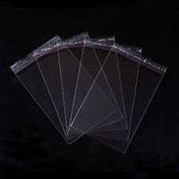 PH PandaHall 100pcs Clear Sealing Cellophane Bags Flat Cello Wrap Flap Resealable Bags Cellophane Favor for Candy Cookie Bakery Treat Jewelry Retail Gift Party Wedding Christmas Birthday Gifts 13x9cm